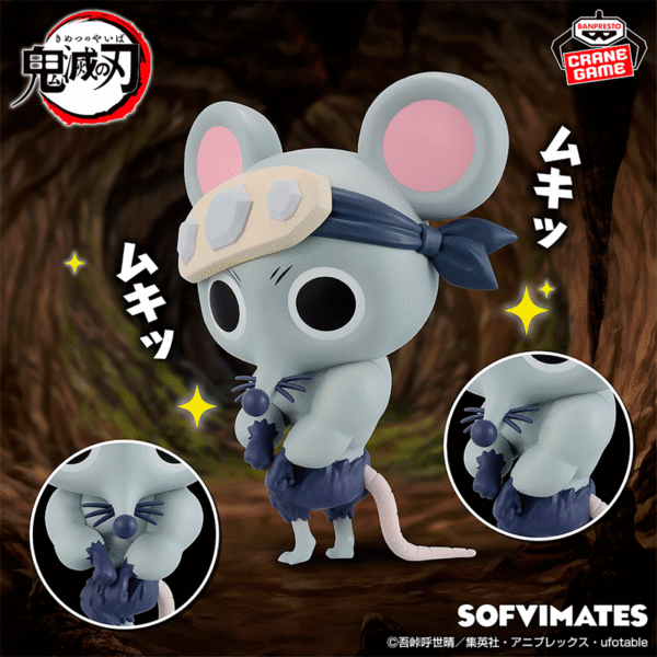 Ratón Musculoso Kimetsu no Yaiba "SOFVIMATES" CraneGame